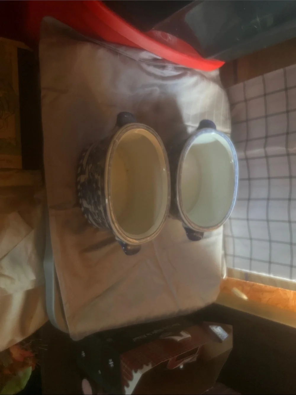 Fine Porcelain: Blue & White Porcelain Footbath Planter